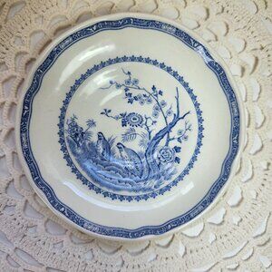 Antique Furnivals Saucer 5.5" 1913 Quail Blue RN684771 Made in England